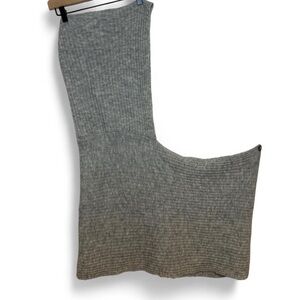 Free People lightweight gray infinity scarf with hood